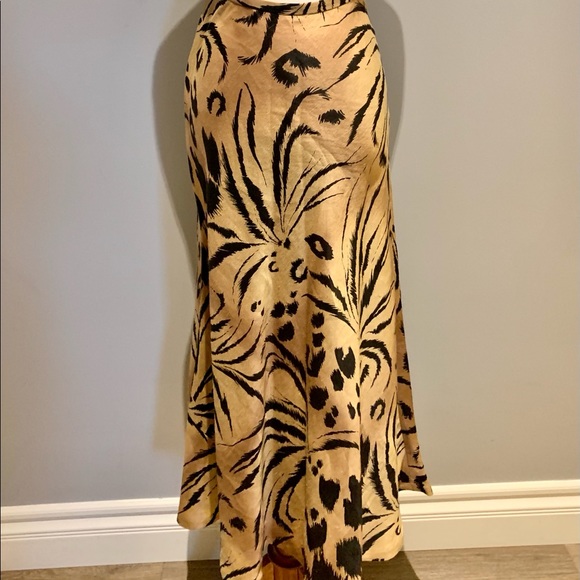 Maxi animal print skirt sz 8 - Picture 4 of 7